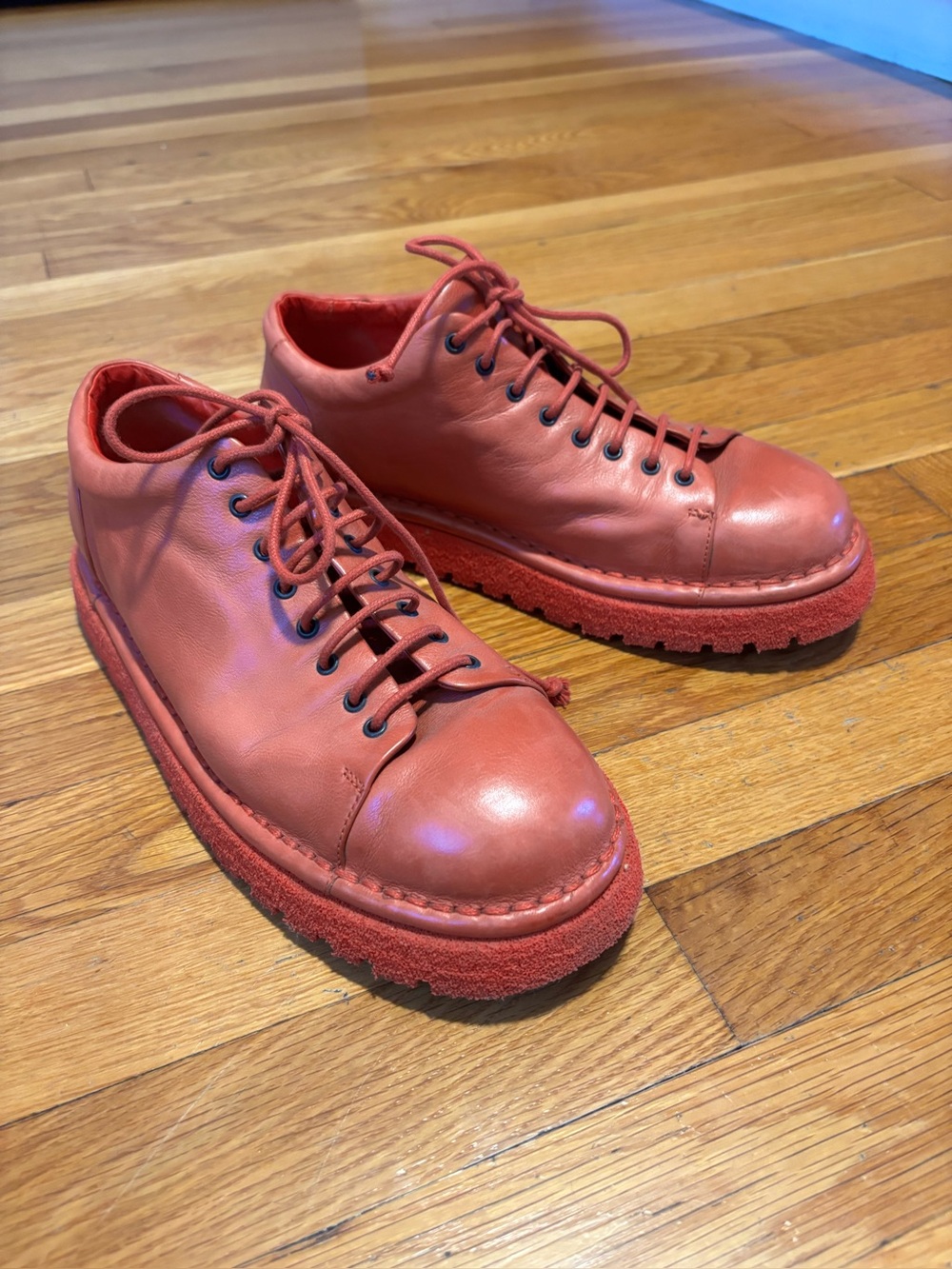 Marsèll Red Gomme Pallottola Derbys in Red